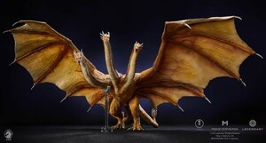 万龍堂w-Dragon x 東宝 MV キングギドラ King Ghidorah 翼幅78cm スタチュー コレクション 正規品　(検 東宝大怪獣 ゴジラ 