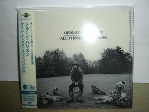 豪華名手陣参加 George Harrison実質1st 大傑作「All Things Must Pass」ハイレゾCD・MQA－CD/UHQCD特別仕様限定盤 国内盤未開封新品。