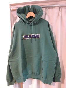 X-LARGE XLARGE エクストララージ TWO TONE STANDARD LOGO PULLOVER HOODED SWEAT 緑 XL フーディー 最新人気商品　値下げしました！