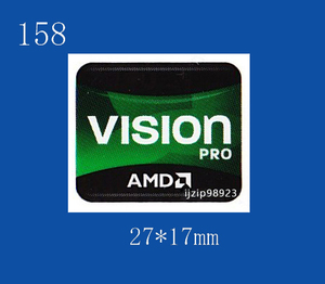 即決158【 AMD VISION PRO 】エンブレムシール追加同梱発送OK■ 条件付き送料無料 未使用