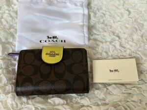 COACH コーチ 二つ折り財布 ミニ財布 シグネチャー CL474 新品 189