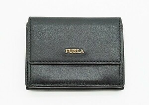 ◇【FURLA フルラ】ミニウォレット 財布 ブラック