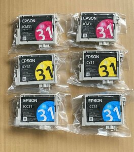 ★送料無料★純正未使用EPSON エプソン インクカートリッジ ICY31 ICC31 ICM31 6点セット★2999