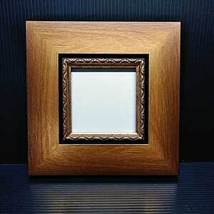 額縁 正方形 １０センチ　ＭＤＦ製　ゴールド面金　水彩画・デッサン画に　アートフレーム