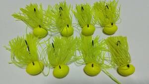 ９　キャリラバ　スタウト　3/4oz CH 8個　チャート　フットボール ラバージグ ティムコ　FOOT BALL JIG　BOX保管未使用　送料無料