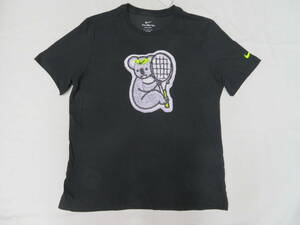 417　ナイキ NIKE テニスウェア コート DF ハイパーローカル MB S/S Tシャツ黒（XL）