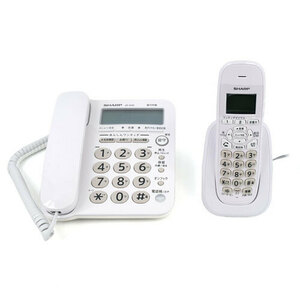 【中古】SHARP コードレス電話機(子機1機) JD-G32CL 展示品 [管理:1150025681]