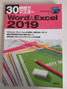 30時間でマスター　Word & Excel 2019 office 基礎からVBAプログラミング　実教出版　【即決】