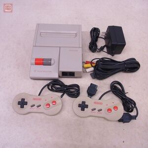 動作品 FC ニューファミコン 本体 HVC-101 ニンテンドー 任天堂 Nintendo コントローラ/AC/AVケーブル付【10