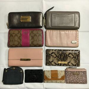 おまとめ 豪華 10点 FENDI Cartier TORY BURCH GIVENCHY COACH Dakota See By Chloe MARK JACOBE kate spade 財布 カードケース キーケース