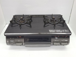 【中古品】 リンナイ Rinnai ガスコンロ LPガス(プロパンガス) 右強火力 水無片面焼グリル RT64JH6S2-GR 2020年製 〇YR-17079〇