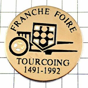 ピンバッジ・ガーデニング庭仕事の一輪車の紋章◆フランス限定ピンズ◆レアなヴィンテージものピンバッチ