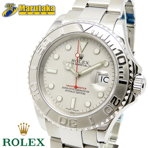 送料無料 ロレックス 16622 ヨットマスター ロレジウム 箱 保証書 SS プラチナ 2003年 ROLEX YACHT MASTER 逸品質屋 丸高 尼崎 a24k3-1