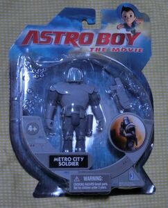 ASTROBOY THE MOVIE ATOM 鉄腕アトム ザ ムービー METRO CITY SOLIDER 2009 Jazwares 3.75インチ 海外 CG 映画 フィギュア 人形 手塚治虫 