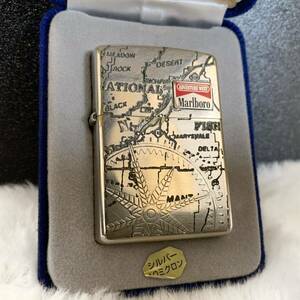 ●保証付 幻の逸品●ZIPPO ジッポー MAW OUTDOOR GEAR 2001 Marlboro マルボロ オイルライター シルバー 銀 喫煙具 タバコ メンズ