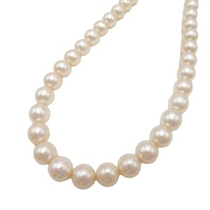 真珠 パール 6mm ネックレス 44cm シルバー金具 総重量 20.4g アクセサリー ホワイト 白 メンズ レディース