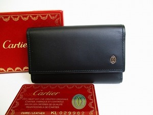 【新古品】 カルティエ Cartier パシャ ドゥ カルティエ カーフスキン 6連キーケース キーリング メンズ レディース