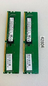 SK HYNIX PC4-2666V-RD1-12 8GB 2枚 16GB DDR4 ECC デスクトップ用メモリ hma81gr7cjr8n-vk t3 ac 923