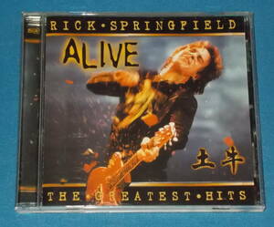 ★CD★US盤●RICK SPRINGFIELD/リック・スプリングフィールド「The Greatest Hits…Alive」ライヴ盤/80s名盤!●