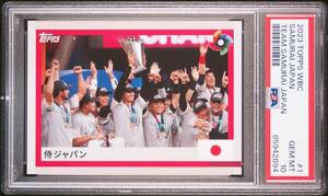 2023 TOPPS WBC TEAM SAMURAI JAPAN SET SAMURAI JAPAN 大谷翔平 山本由伸 佐々木朗希 ダルビッシュ有 PSA10
