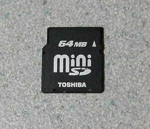 東芝 miniSD カード 64MB