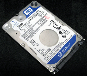 【健康状態 正常】2.5インチ HDD WD Blue WD3200LPVX 320GB 7mm厚 SATA 6Gbps