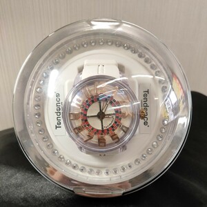 Tendence テンデンス 腕時計 キングドーム 50mm ルーレットデザイン ホワイトダイヤル ラバーホワイト KingDome TY023003 正規品 