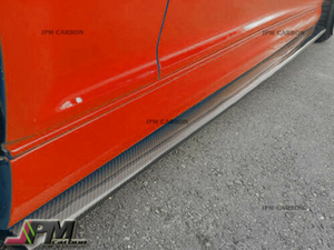 JPM R1 Style カーボン サイドステップスポイラー01-06 BMW E46 M3 クーペ スカート