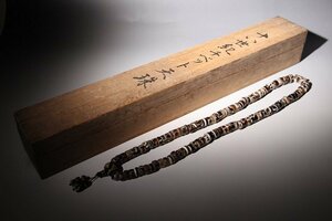 ☆撫子☆十八世紀チベット天珠　(検)天珠 数珠 虎牙 提物 根付 チベット 古道具 唐物