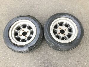 当時物 深リム HAYASHI RACING ハヤシレーシング STREET WL 14インチ 7J -6 PCD100 4穴 205/60R14 ハコスカ ローレル Z S30 S130 GX71 旧車