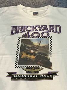 Nascar Tシャツ ナスカー　Brickyard400 レーシング　アメリカ　ビンテージ　レース　インディ　古着　アメカジ