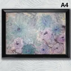 原画　絵画　オリジナル　アルコールインク　アクリル　幻想的　ギフト　壁画　花