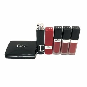 ディオール Dior 口紅 リップスティック リップカラー チーク フェイスパウダー 6点セット コスメ 化粧品