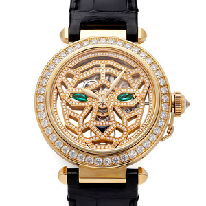 カルティエ Cartier パシャ アニマルモチーフ ウォッチ HPI01359 ゴールド文字盤 未使用 腕時計 メンズ