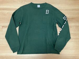 希少　championチャンピオン　Ｔ1011　長袖Tシャツ　ロングカットソー　ポケット T Boston US Mサイズ　MADE IN U.S.A 