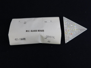 2993△未使用 チェコビーズ M.C.GLASS BEADS CRYSTAL AB クリスタルAB サイズ/6 SUPERIOR CRYSTAL