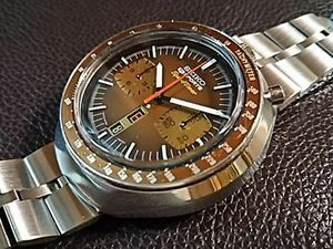 激レア セイコー スピードタイマー 茶馬 SEIKO Speed-Timer Bullhead 6138-0040 良品