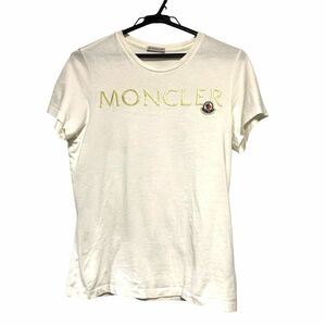 【中古】 MONCLER モンクレール ロゴ Ｔシャツ ホワイト 白 XSサイズ メンズ 23032314 MY