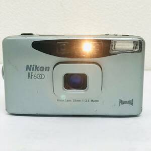 ★実用品★Nikon AF600 ニコン コンパクト フィルム カメラNikon Lens 28mm F3.5 Macro