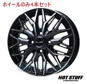 4本セット HOT STUFF Precious AST M3 ブラックポリッシュ (BK/P) 16インチ 6.0J 100/4 43 スイフト ZD72系