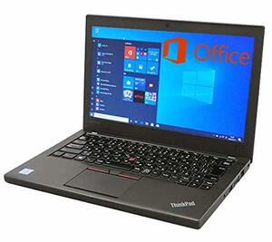 【MS Office 2019＆Win 10搭載】軽量薄型Lenovo ThinkPad X260/第6世代Core i5(2.3GHz)/メモリ8GB/SSD:512GB/12.5イン(中古品)　(shin