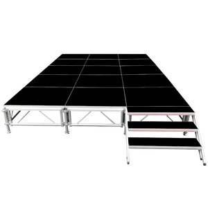 イベント ステージ 3x5m 折りたたみ アルミ ステージセット 軽量 組立 朝礼台 ステージ台 指揮台 舞台 文化祭