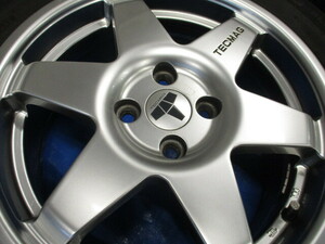 ●2021年製タイヤ BMW MINI mini ミニ R57 R56 R55 R53 R52 R50 TECMAG 16インチ アルミ ホイール 100PCD 4H 205/55R16 4本セット●