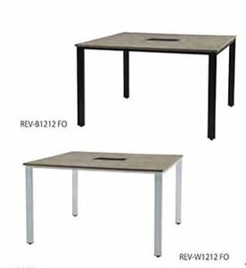 法人様限定 新品　REV 会議テーブル 基本ｓｅｔ　REV-1212 　4色あり　W1200 D1200 H720 オフィステーブル