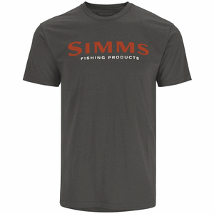 SIMMS シムス ロゴ Tシャツ ショートスリーブ チャコール ヘザー US-M