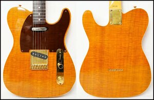 ★Fender Japan★TLC-62B Custom Telecaster Amber オーダーモデル レア! 1991年製 テレキャスター フレイムメ