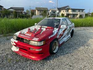 ☆元大会参戦車両☆ AE86 カローラレビン 書類有り 新品部品交換多数 即ドリ仕様