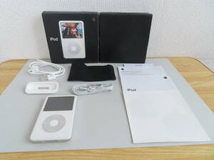 元箱あり Apple iPod classic A1136 (第5世代) 30GB ホワイト MA444J