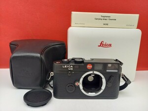 ■ Leica M6 ボディ ブラック フィルムカメラ 動作確認済 シャッター、露出計OK レンジファインダー ケース ライカ