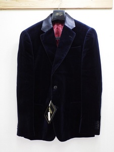 O118〇R.J.B(アールジェイビー)GAUZE VELVET TAILORED JACKET size40 フラットヘッド